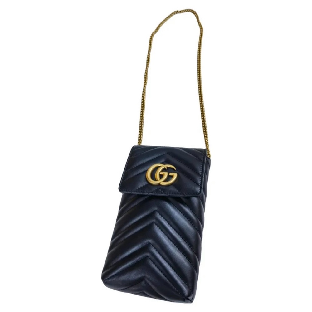 Gucci Marmont leather phone bag